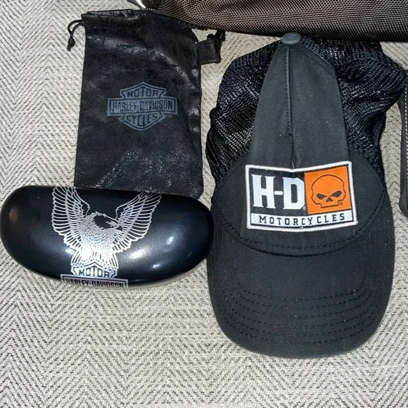 Harley-Davidson Black Backpack with Accessories